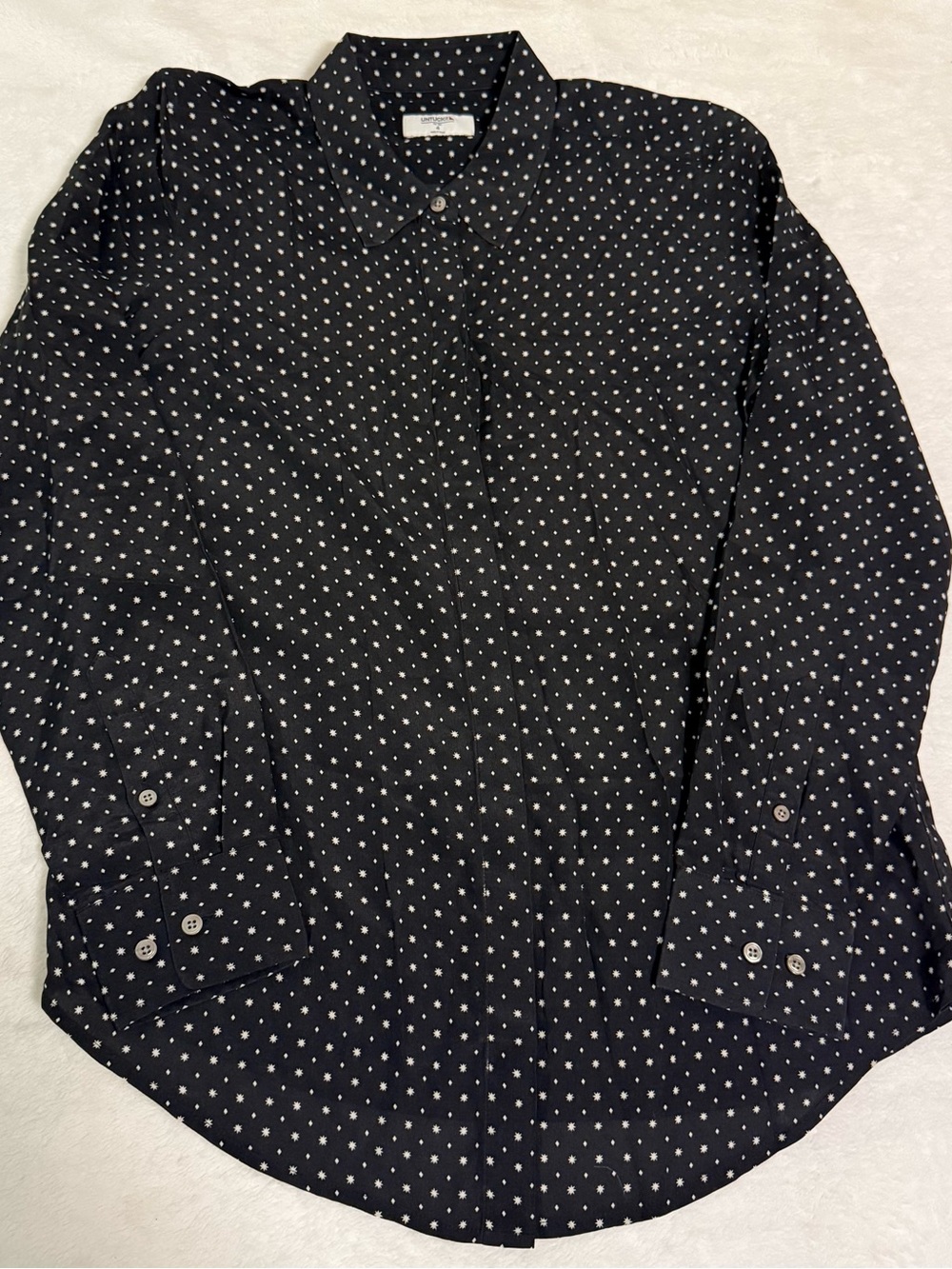 UNTUCKit For Her Lola Women’s Size 4 Black White Print Button Down Shirt